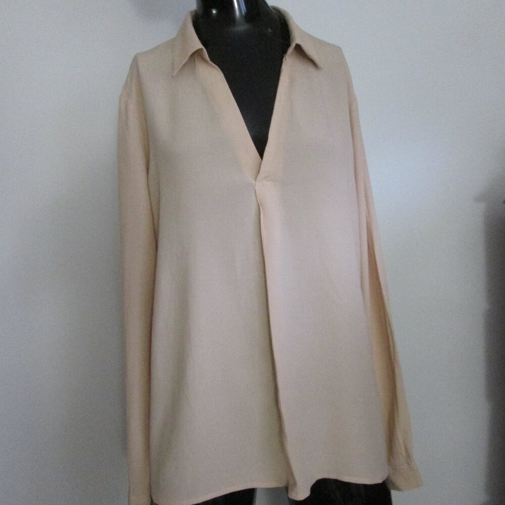 FOREVER 21 taupe rayon tunic blouse